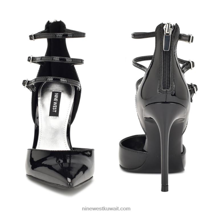 Nine West مضخات frann d'orsay أسود براءة اختراع VVL081382