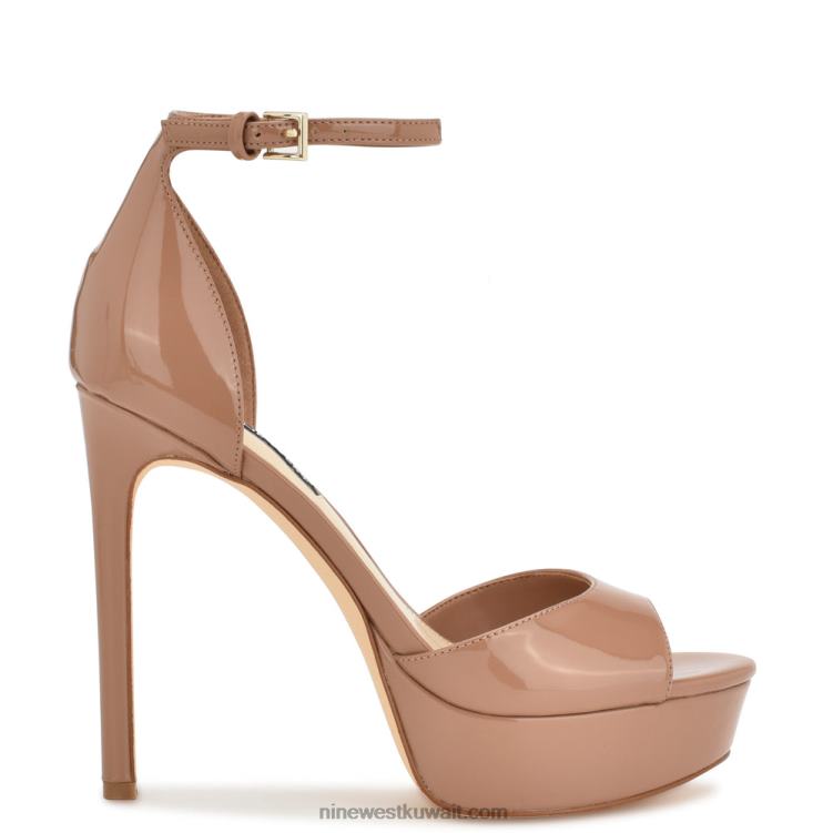 Nine West صندل برباط كاحل من grilo براءة اختراع الطين VVL08188