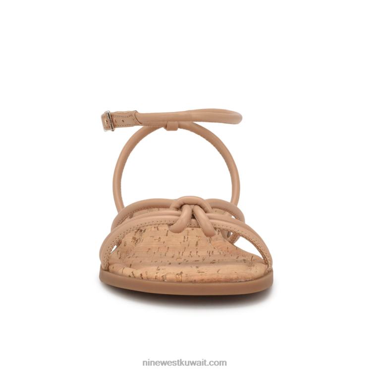 Nine West hanklee صندل مسطح حزام الكاحل استحى دافئ VVL081069