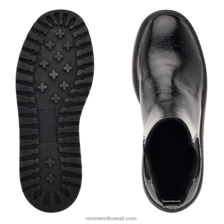 Nine West الجوارب منصة henrita تشيلسي أسود براءة اختراع VVL082927