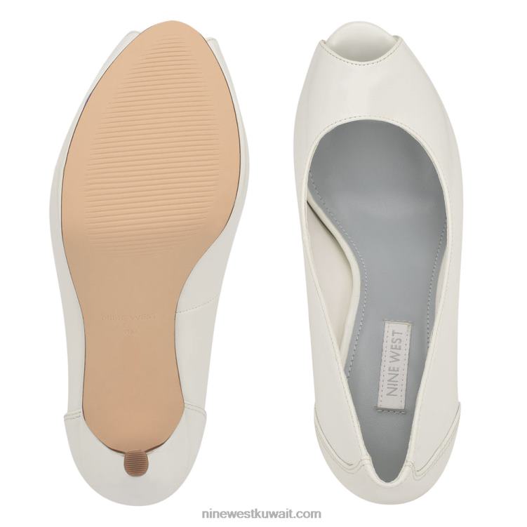 Nine West مضخات زقزقة اصبع القدم hizzia قزحي أبيض VVL081451