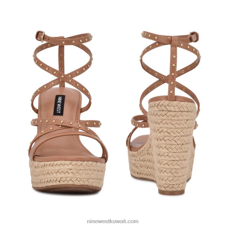 Nine West صنادل إسبادريل hunda إسفين طبيعي VVL08794