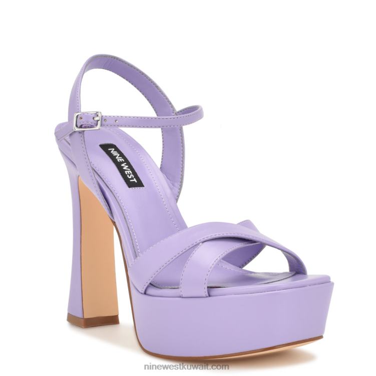 Nine West الصنادل منصة iriv ضوء ارجواني VVL081726