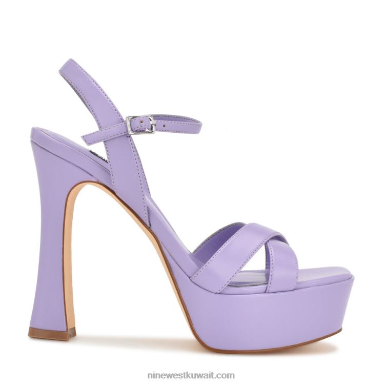 Nine West الصنادل منصة iriv ضوء ارجواني VVL08187