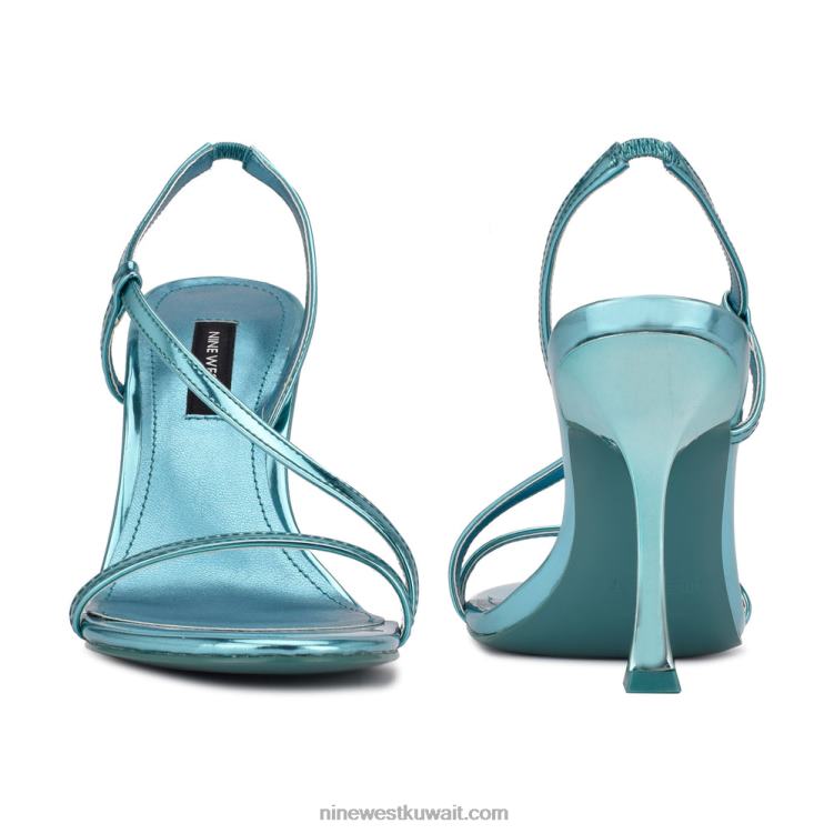 Nine West الصنادل اللباس isaw معدني أزرق VVL081986