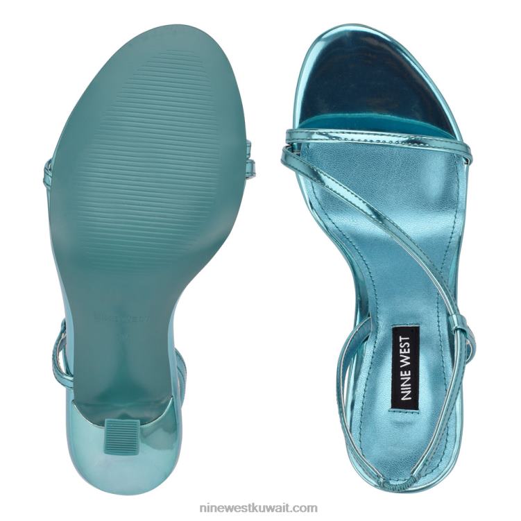Nine West الصنادل اللباس isaw معدني أزرق VVL081986