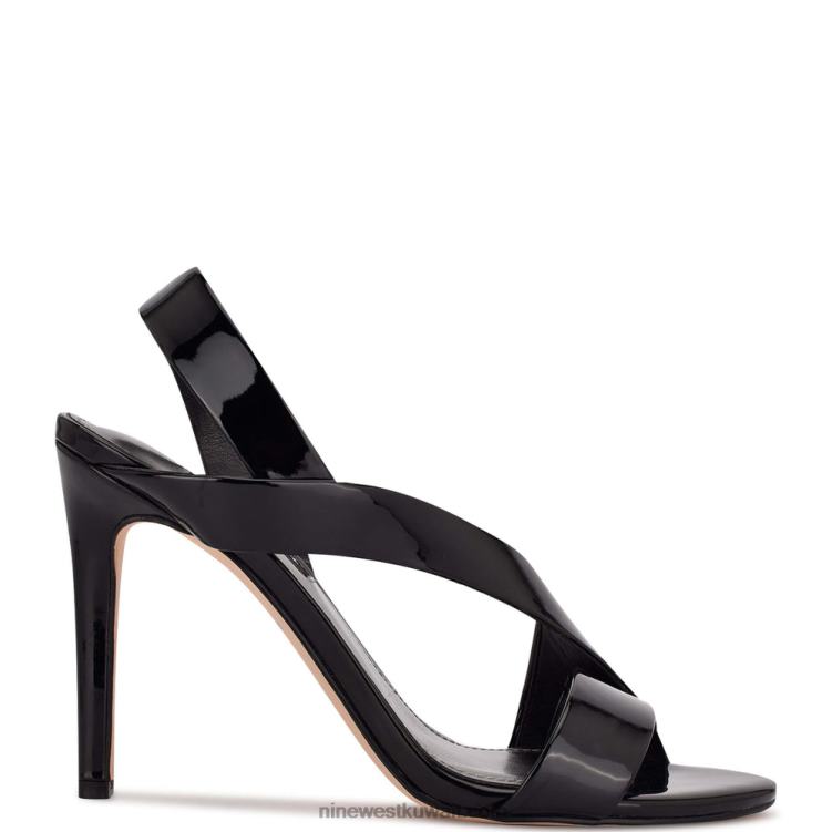 Nine West صندل فستان itzel أسود براءة اختراع VVL081839