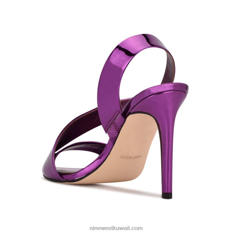Nine West صندل فستان itzel مرآة أرجوانية معدنية VVL08406