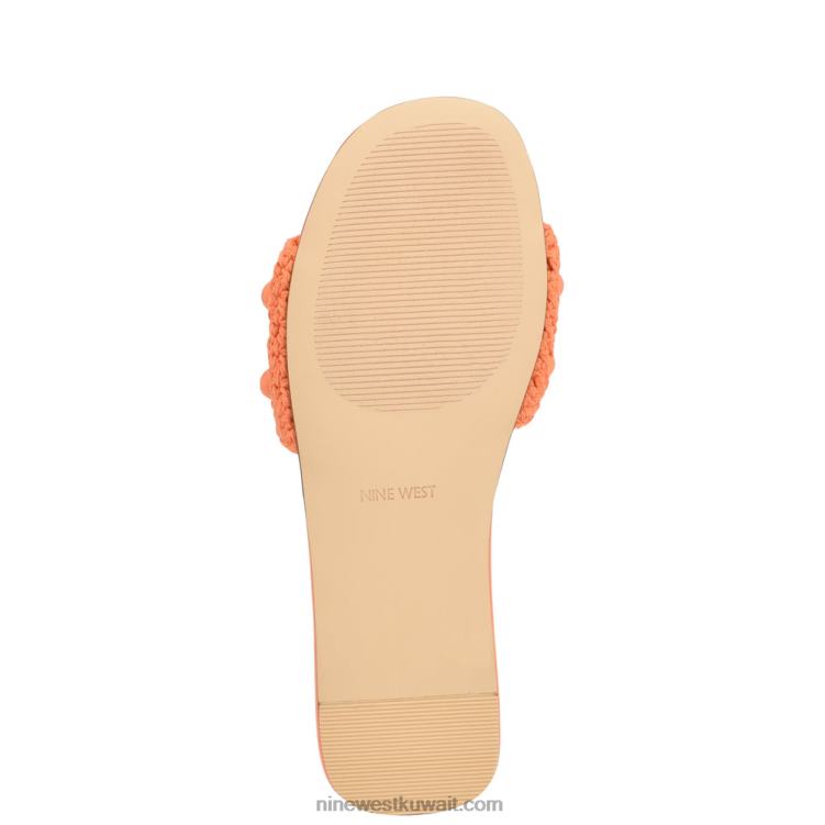 Nine West صندل منزلق منسوج من leelee البرتقالي VVL08643