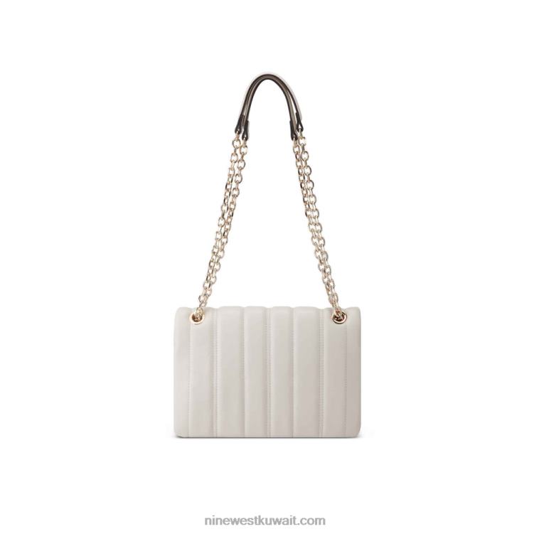 Nine West lelianna crossbody رفرف سلسلة قابلة للتحويل لبن VVL082510