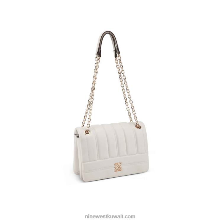 Nine West lelianna crossbody رفرف سلسلة قابلة للتحويل لبن VVL082510