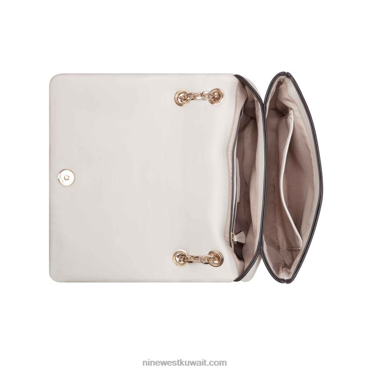 Nine West lelianna crossbody رفرف سلسلة قابلة للتحويل لبن VVL082510