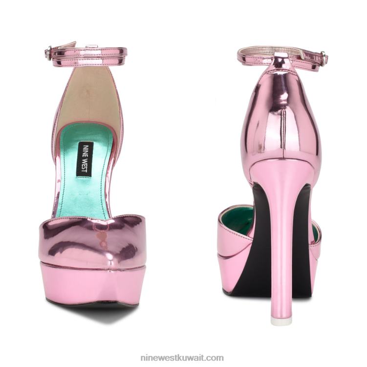 Nine West linda مضخات منصة التفاف الكاحلVVL081338