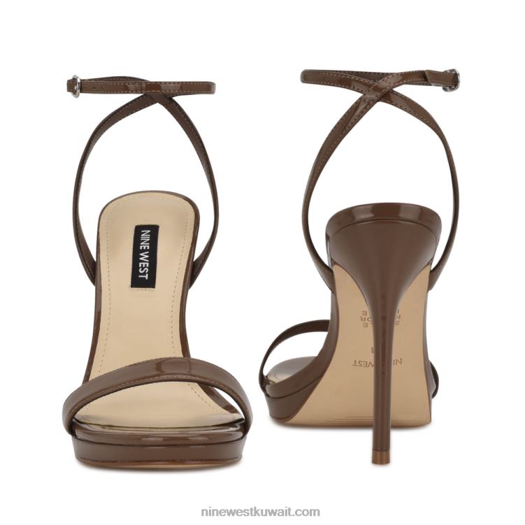 Nine West صندل بحزام كاحل من loola القيقب الجديد VVL082388