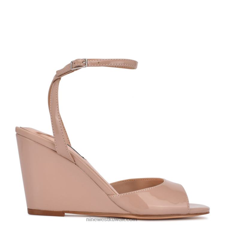 Nine West nevr حزام الكاحل إسفين الصنادل عارية بالكاد VVL08790