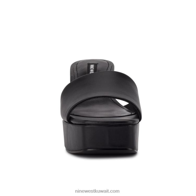 Nine West صندل منزلق من oklee أسود VVL08208