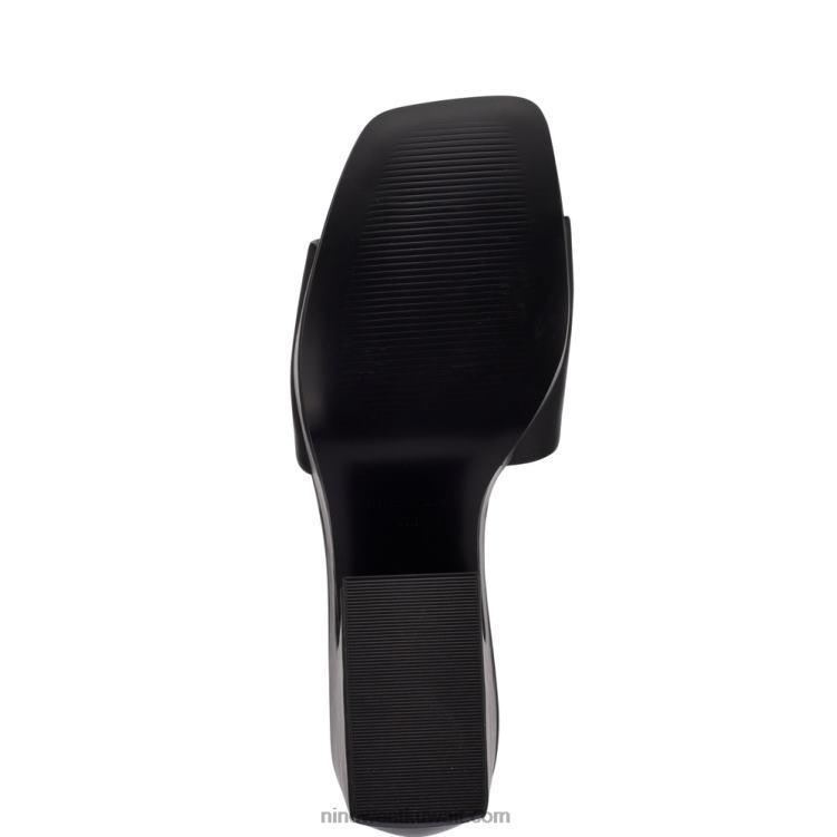 Nine West صندل منزلق من oklee أسود VVL08208