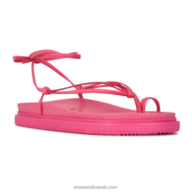 Nine West sarest صندل مسطح ملفوف في الكاحلVVL081006