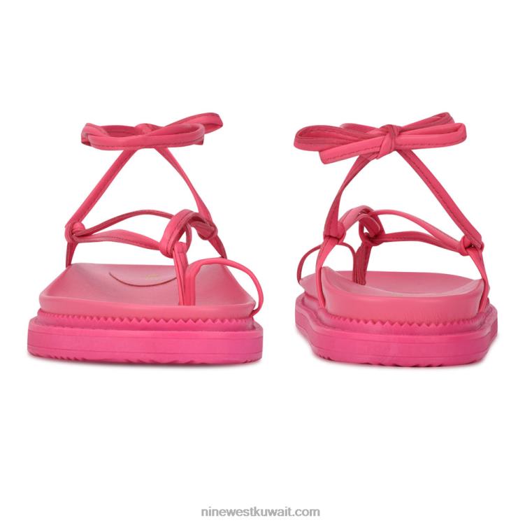 Nine West sarest صندل مسطح ملفوف في الكاحلVVL081006