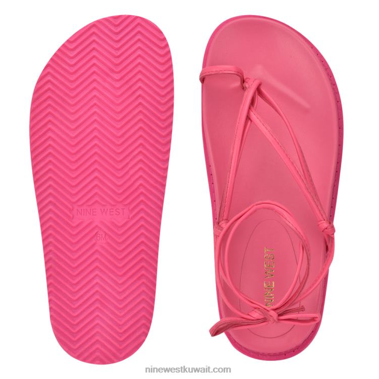 Nine West sarest صندل مسطح ملفوف في الكاحلVVL081006