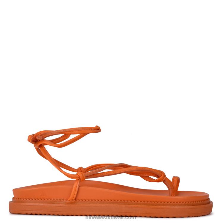 Nine West sarest صندل مسطح ملفوف في الكاحلVVL081007