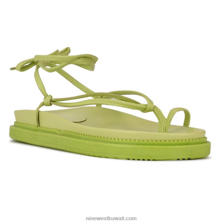 Nine West sarest صندل مسطح ملفوف في الكاحلVVL081008