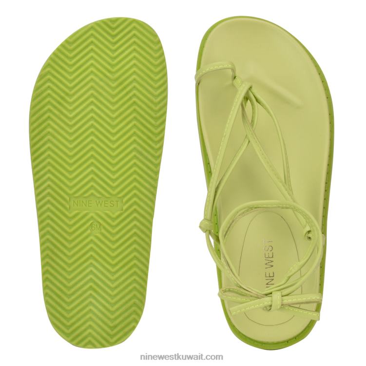 Nine West sarest صندل مسطح ملفوف في الكاحلVVL081008