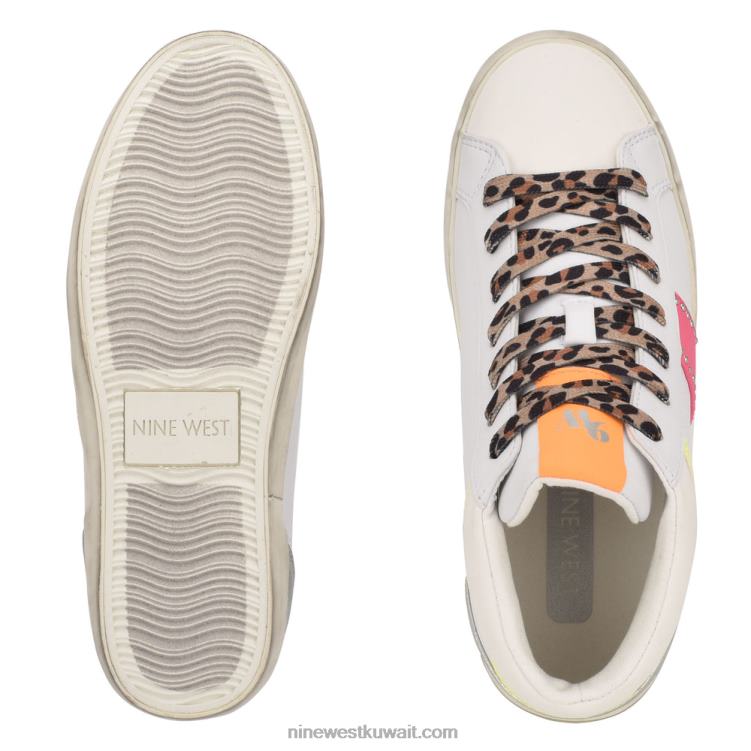 Nine West حذاء رياضي برقبة عالية stunnah النيون الأبيض متعدد VVL082910