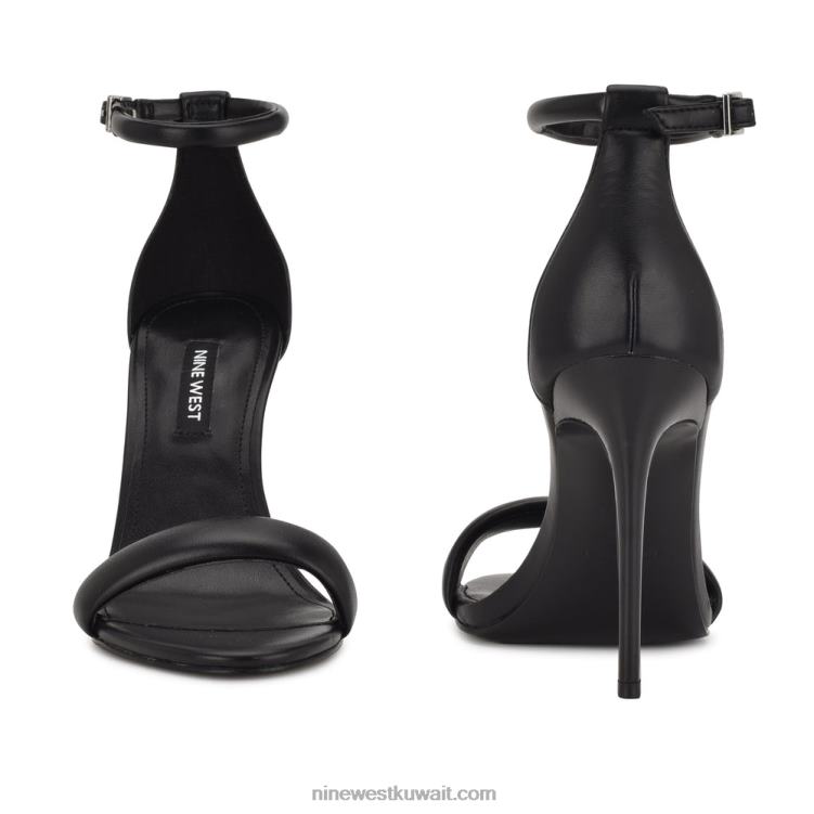 Nine West teeya صندل برباط الكاحل أسود VVL082063