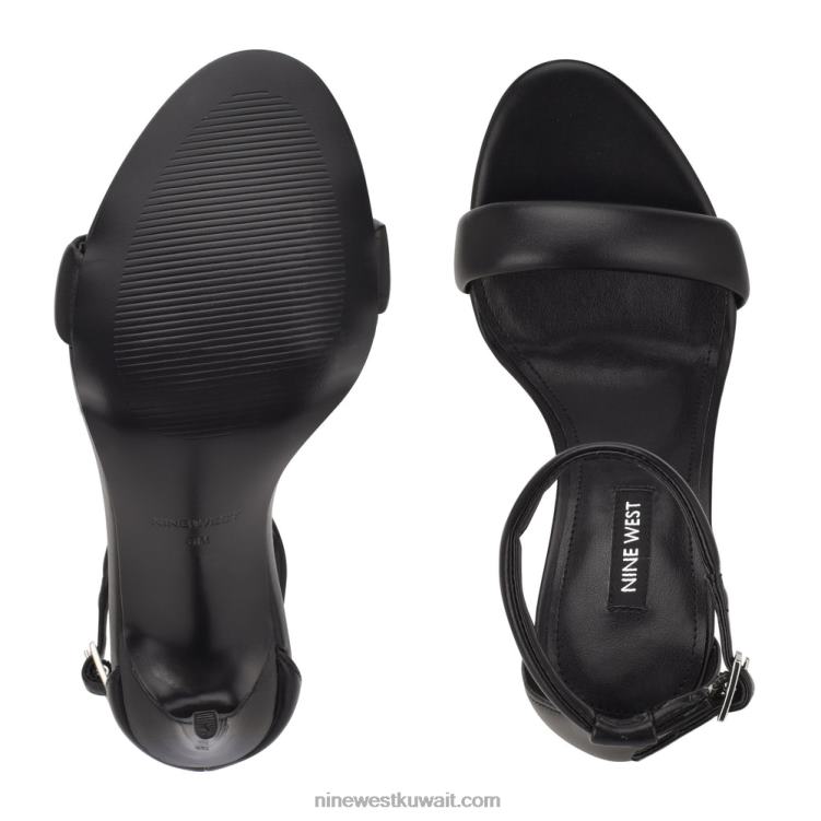 Nine West teeya صندل برباط الكاحل أسود VVL082063