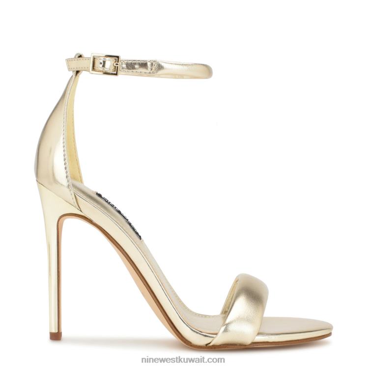 Nine West teeya صندل برباط الكاحل بلاتينو VVL08209