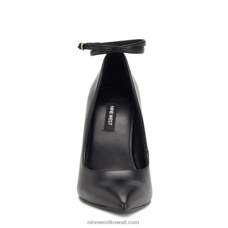 Nine West مضخات لف الكاحل من trevs أسود VVL081379