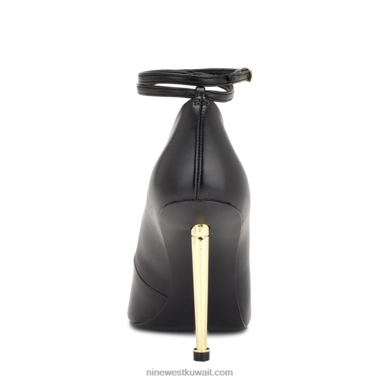 Nine West مضخات لف الكاحل من trevs أسود VVL081379
