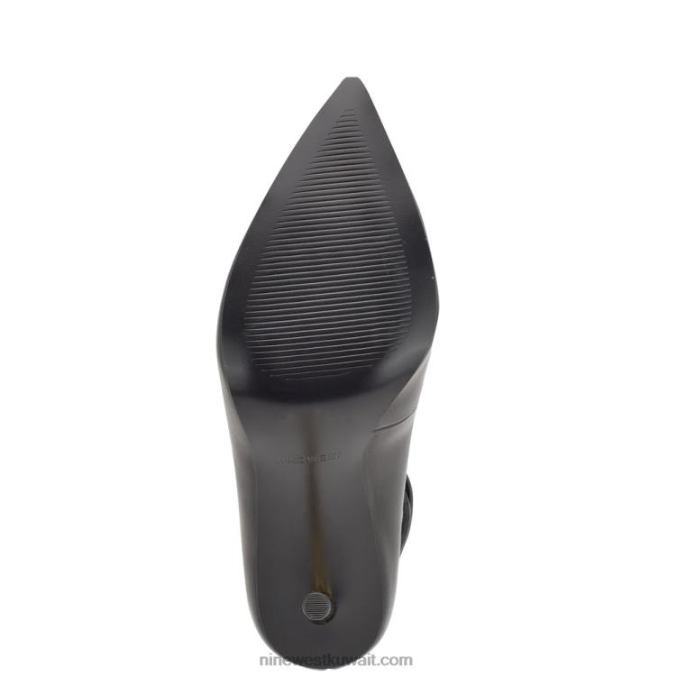 Nine West مضخات لف الكاحل من trevs أسود VVL081379