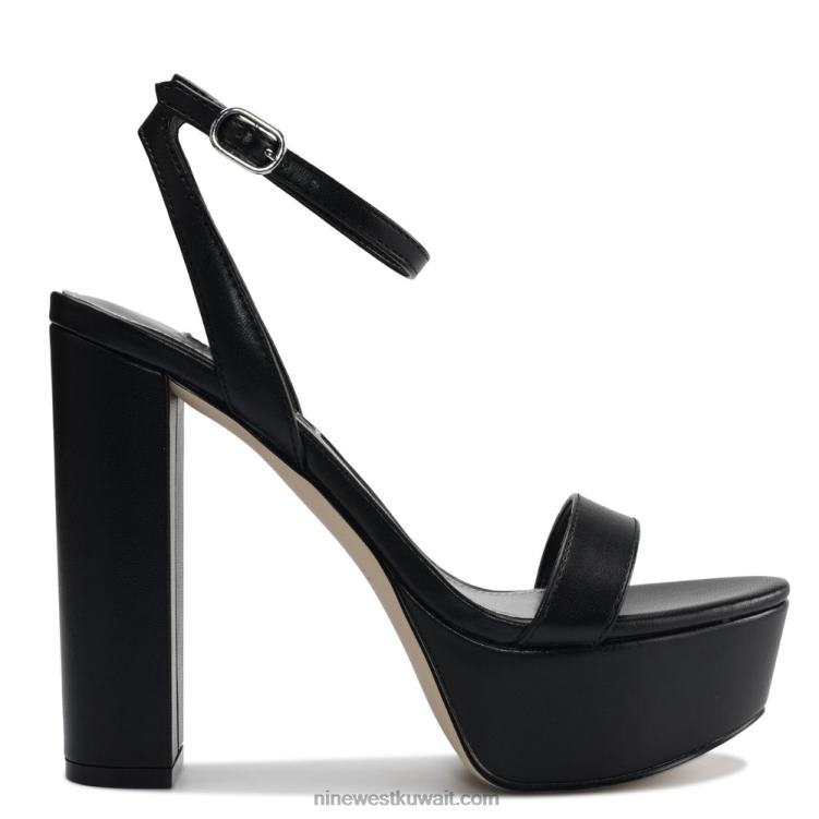 Nine West uknow منصة اللباس الصنادل أسود VVL08471