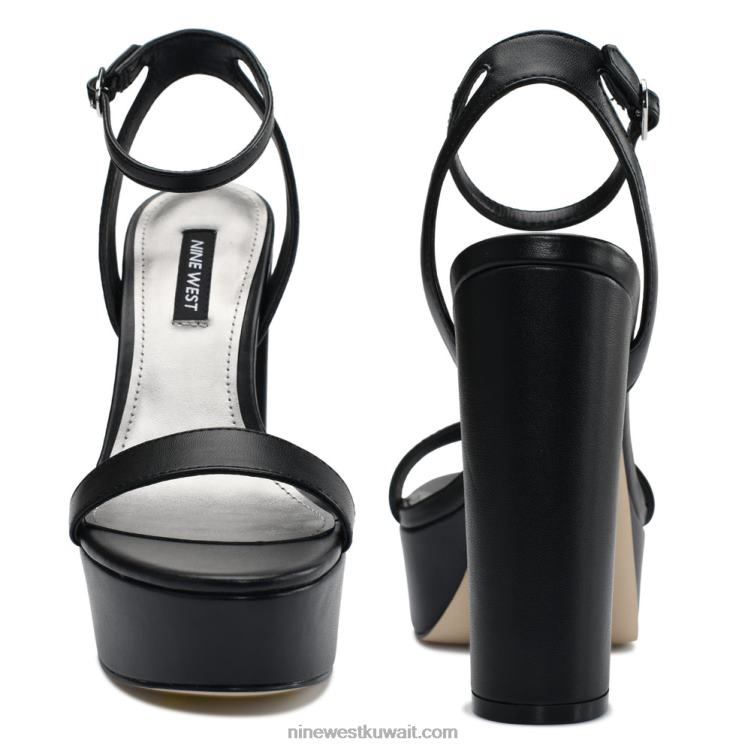 Nine West uknow منصة اللباس الصنادل أسود VVL08471