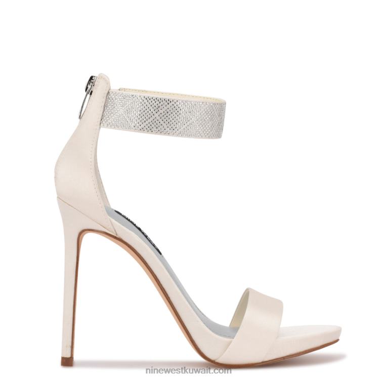 Nine West utell صندل بكعب رباط الكاحل عاج VVL081893