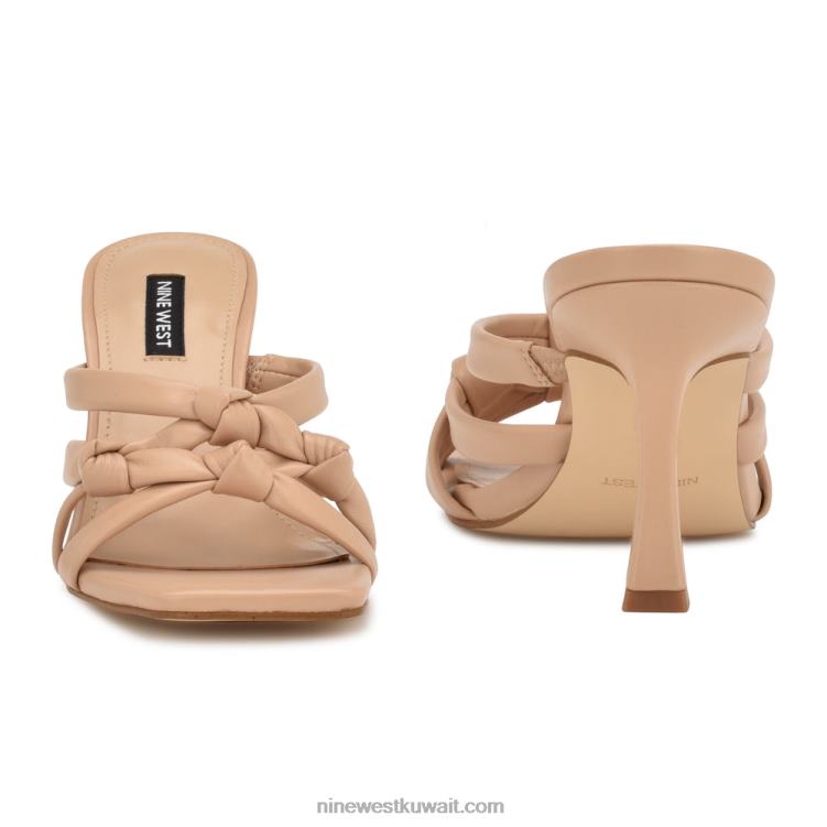 Nine West yeander صندل منزلق بكعب استحى دافئ VVL08263