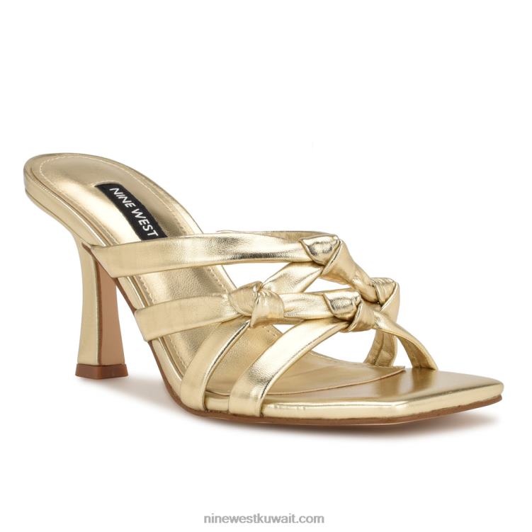 Nine West yeander صندل منزلق بكعب بلاتينو VVL08265