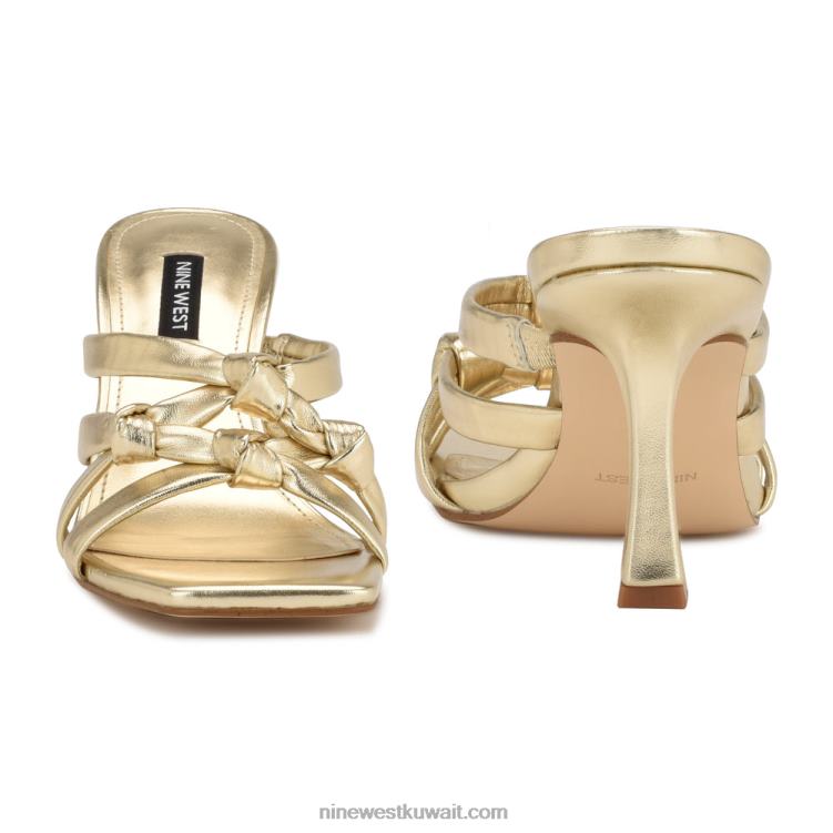 Nine West yeander صندل منزلق بكعب بلاتينو VVL08265