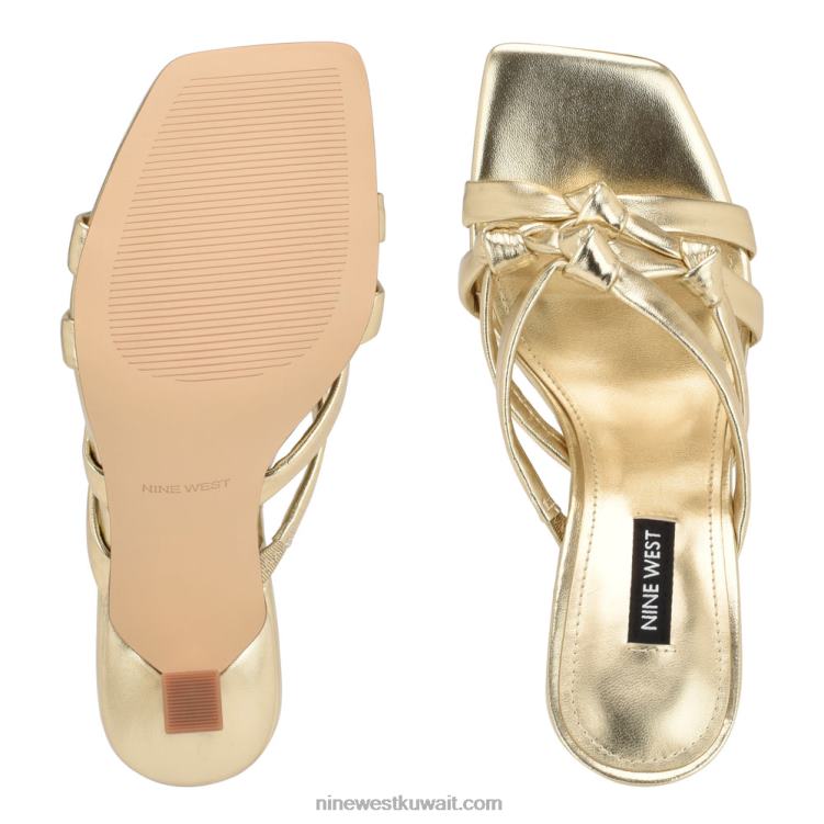 Nine West yeander صندل منزلق بكعب بلاتينو VVL08265