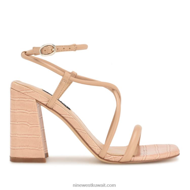 Nine West yeera صندل بكعب Strappy استحى دافئ VVL08816