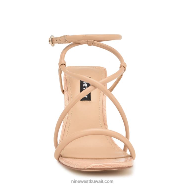 Nine West yeera صندل بكعب Strappy استحى دافئ VVL08816