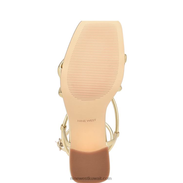 Nine West yeera صندل بكعب Strappy بلاتينو VVL08817