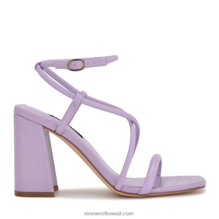 Nine West yeera صندل بكعب Strappy أرجواني VVL08818