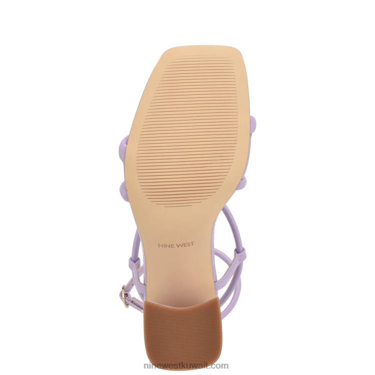 Nine West yeera صندل بكعب Strappy أرجواني VVL08818