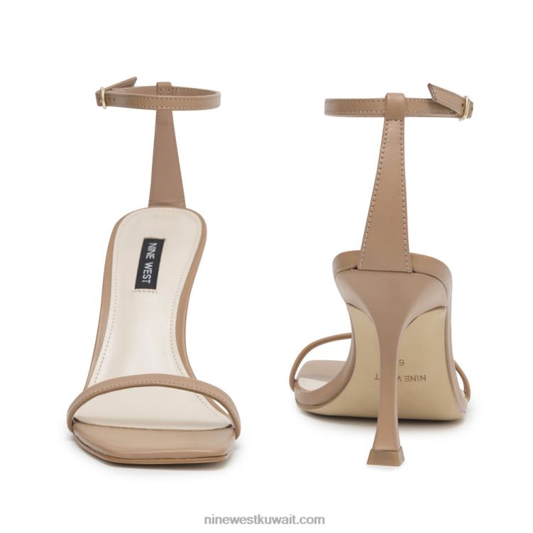 Nine West yess الصنادل حزام الكاحل الجلد الطبيعي VVL082392