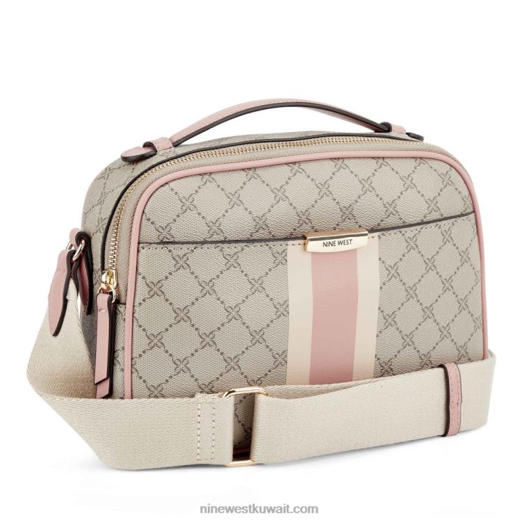 Nine West حقيبة كاميرا باميلا شعار بيج / وردي VVL082597