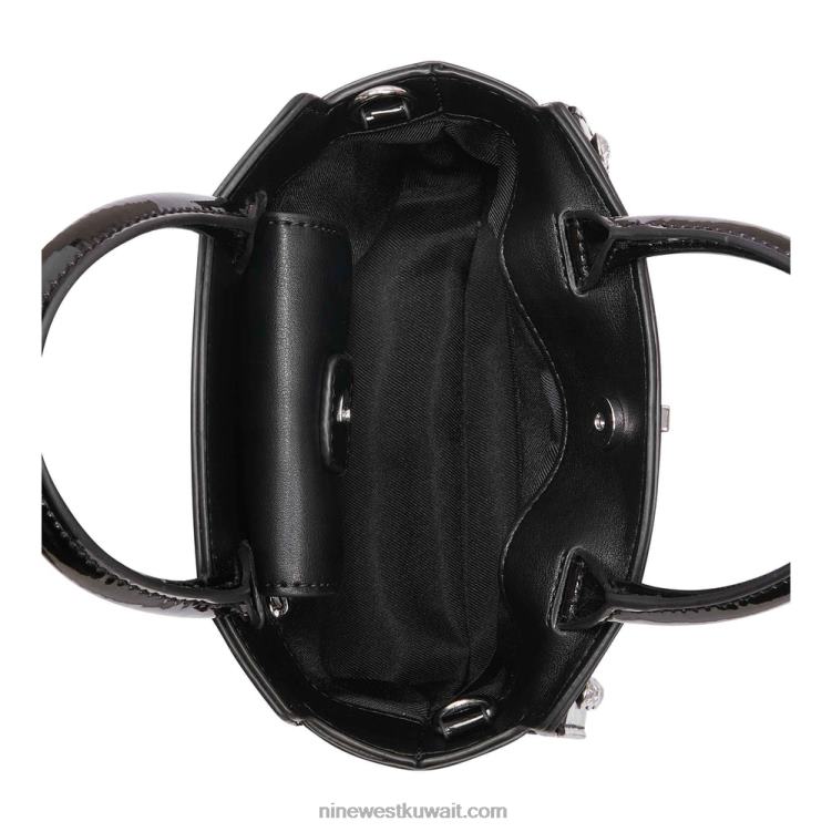 Nine West حقيبة كتف صغيرة أردن أسود VVL082610