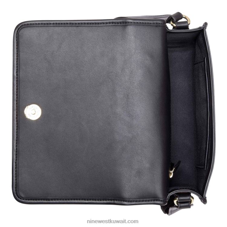 Nine West brooklyn crossbody رفرف بني / أسود VVL082675